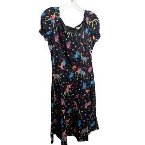 Women's Cap Sleeve 1950s Retro Vintage Cocktail Swing Dresses with Pocket